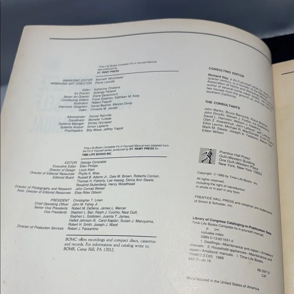 TIME LIFE Complete Fix-It Yourself Manual